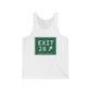 Vintage Exit 28 Merritt Parkway Sign Unisex Jersey Tank Top