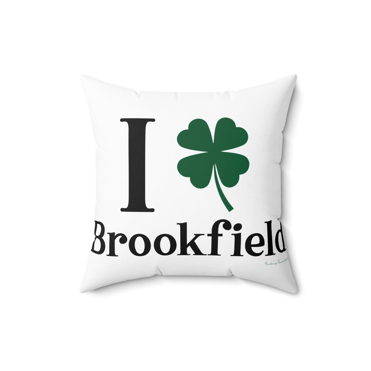 I Clover Brookfield Spun Polyester Square Pillow