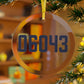 06043 Bolton Connecticut Zip Code Glass Ornaments