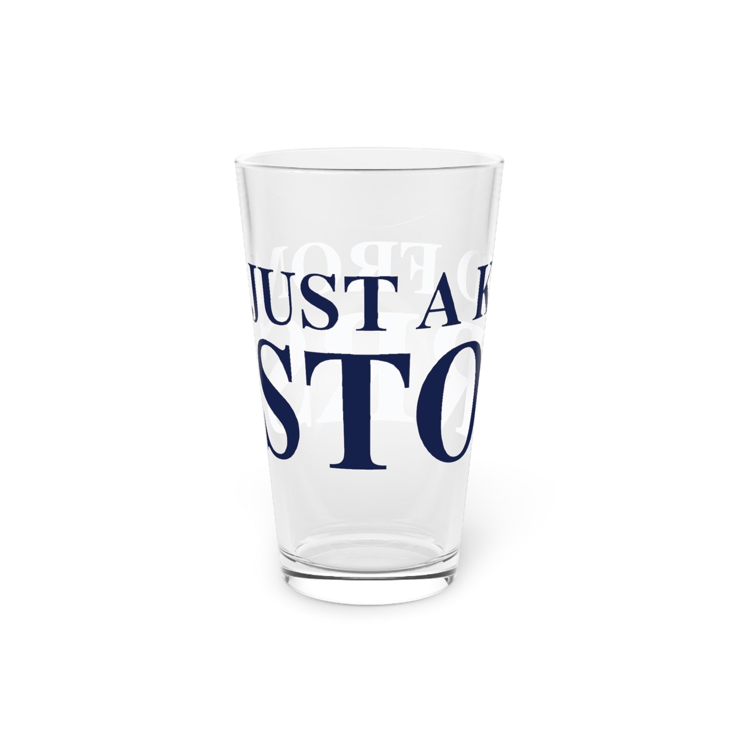 Just a kid from Storrs Pint Glass, 16oz