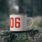 06906 Stamford Connecticut Zip Code Enamel Camping Mug