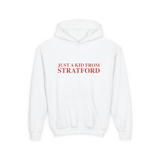 Just a kid from Stratford Youth Heavy Blend Hooded Sweatshirt