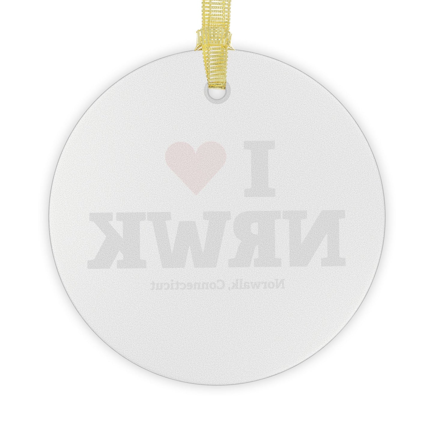 I Heart NRWK Glass Ornaments