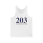 203 North Branford Unisex Jersey Tank Top