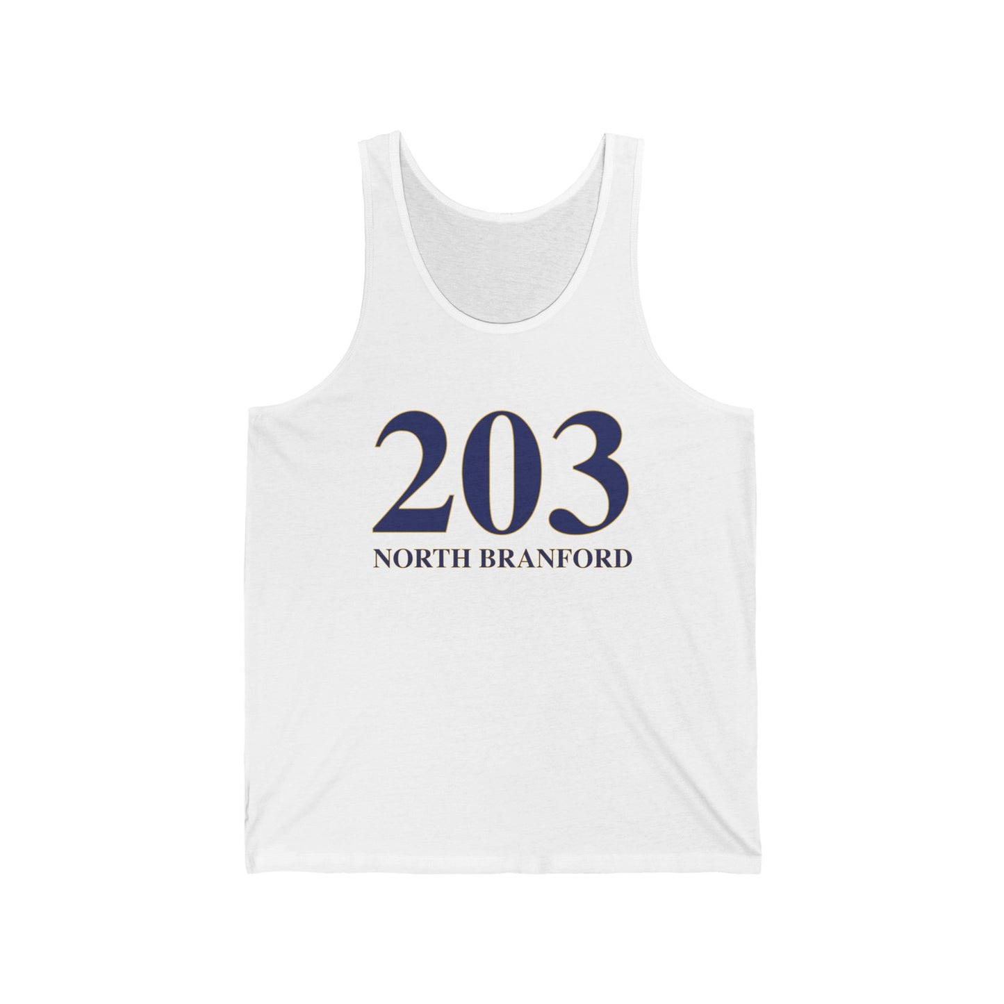 203 North Branford Unisex Jersey Tank Top