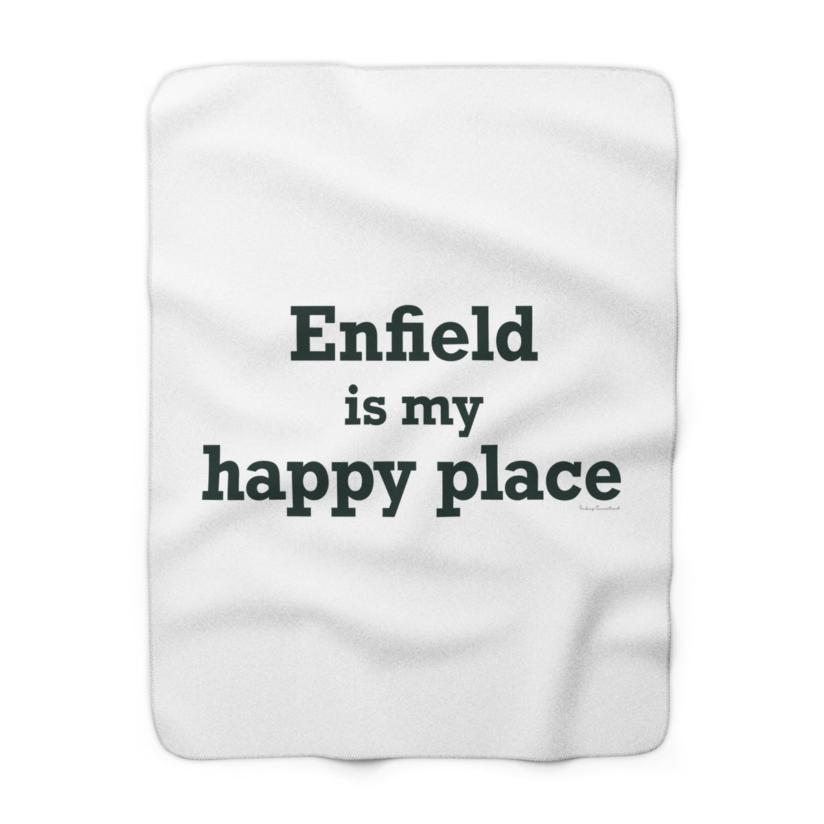 Enfield is My Happy Place  Sherpa Fleece Blanket