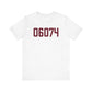 06074 - South Windsor Connecticut Zip Code Unisex Jersey Short Sleeve T-Shirt