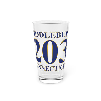 Middlebury 203 Connecticut Pint Glass, 16oz