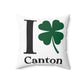 I Clover Canton Spun Polyester Square Pillow