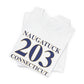 Naugatuck 203 Connecticut Unisex Jersey Short Sleeve Tee