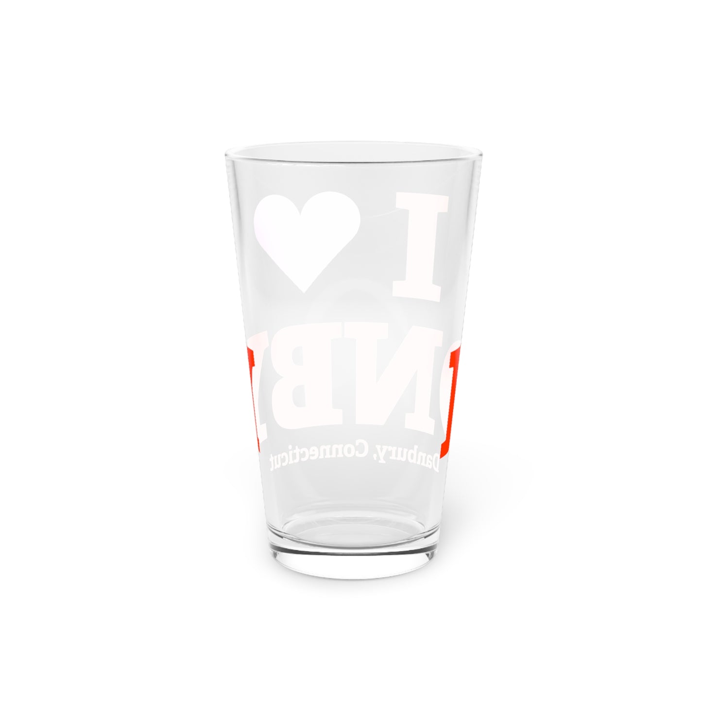 I Heart DNBY Pint Glass, 16oz