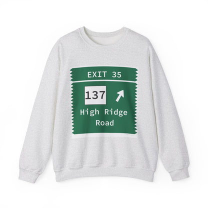 Vintage Merritt Parkway Exit 35 Sign Unisex Heavy Blend™ Crewneck Sweatshirt