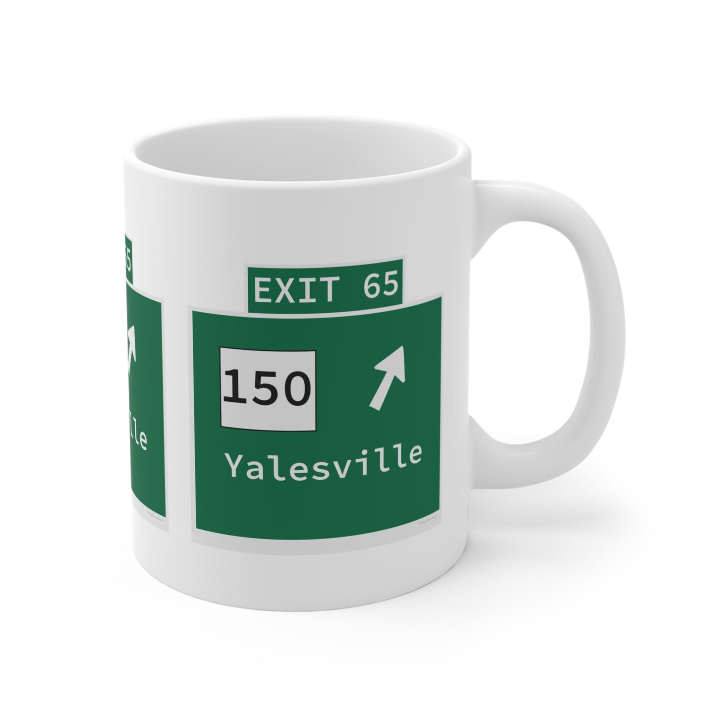 Vintage WCP Exit 65 Sign Mug 11oz