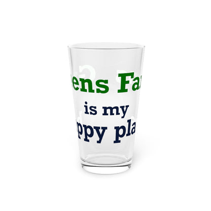 Greens Farms is my Happy Place Pint Glass, 16oz