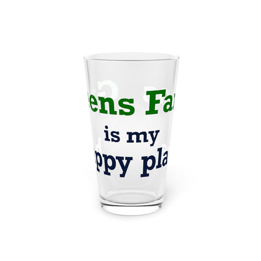Greens Farms is my Happy Place Pint Glass, 16oz