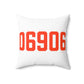 06906 Stamford Connecticut Zip Code Spun Polyester Square Pillow