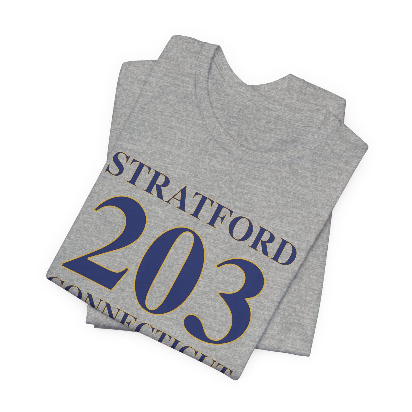 Stratford 203 Connecticut Unisex Jersey Short Sleeve Tee