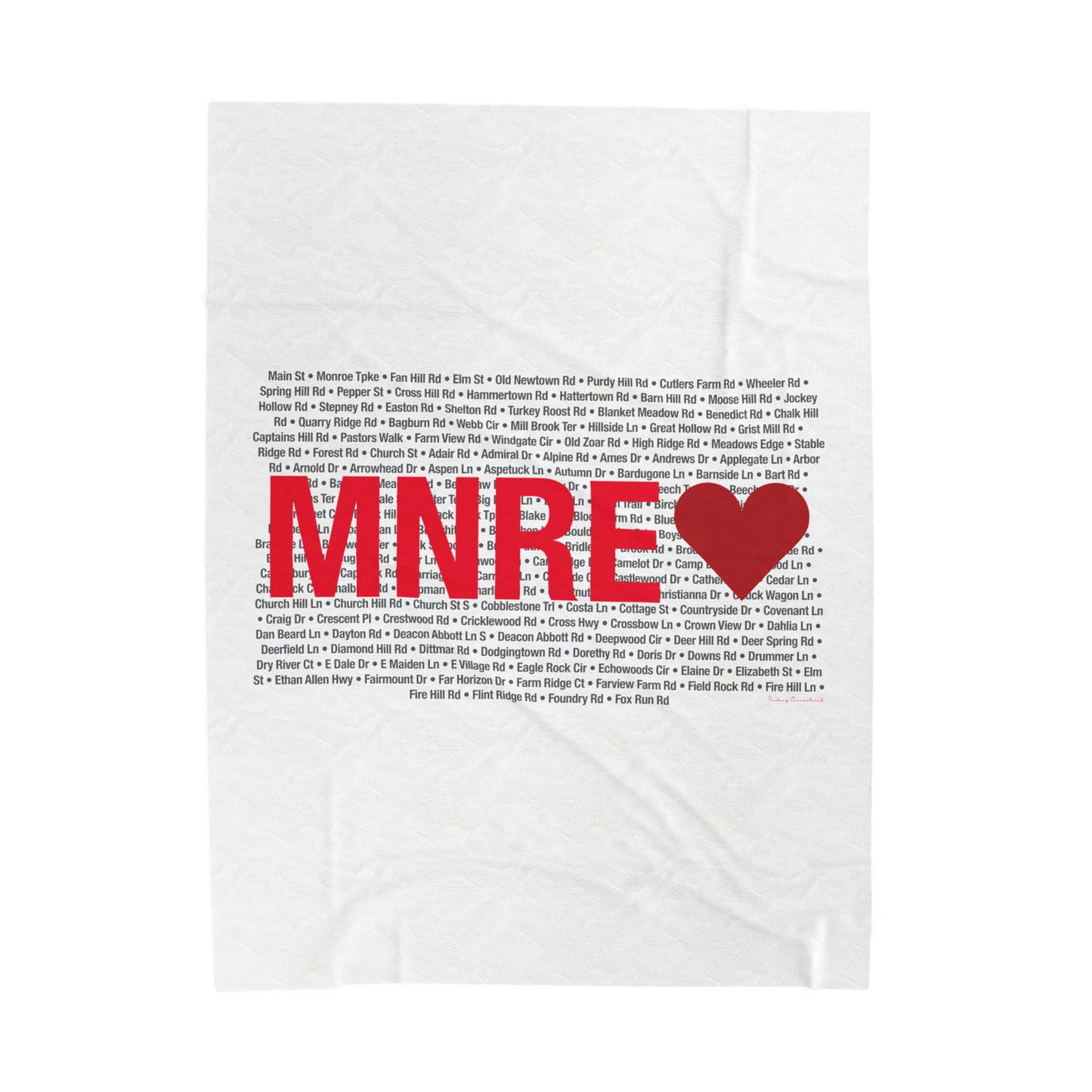 Monroe Love Velveteen Plush Blanket