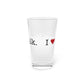 I Heart South Norwalk. Pint Glass, 16oz