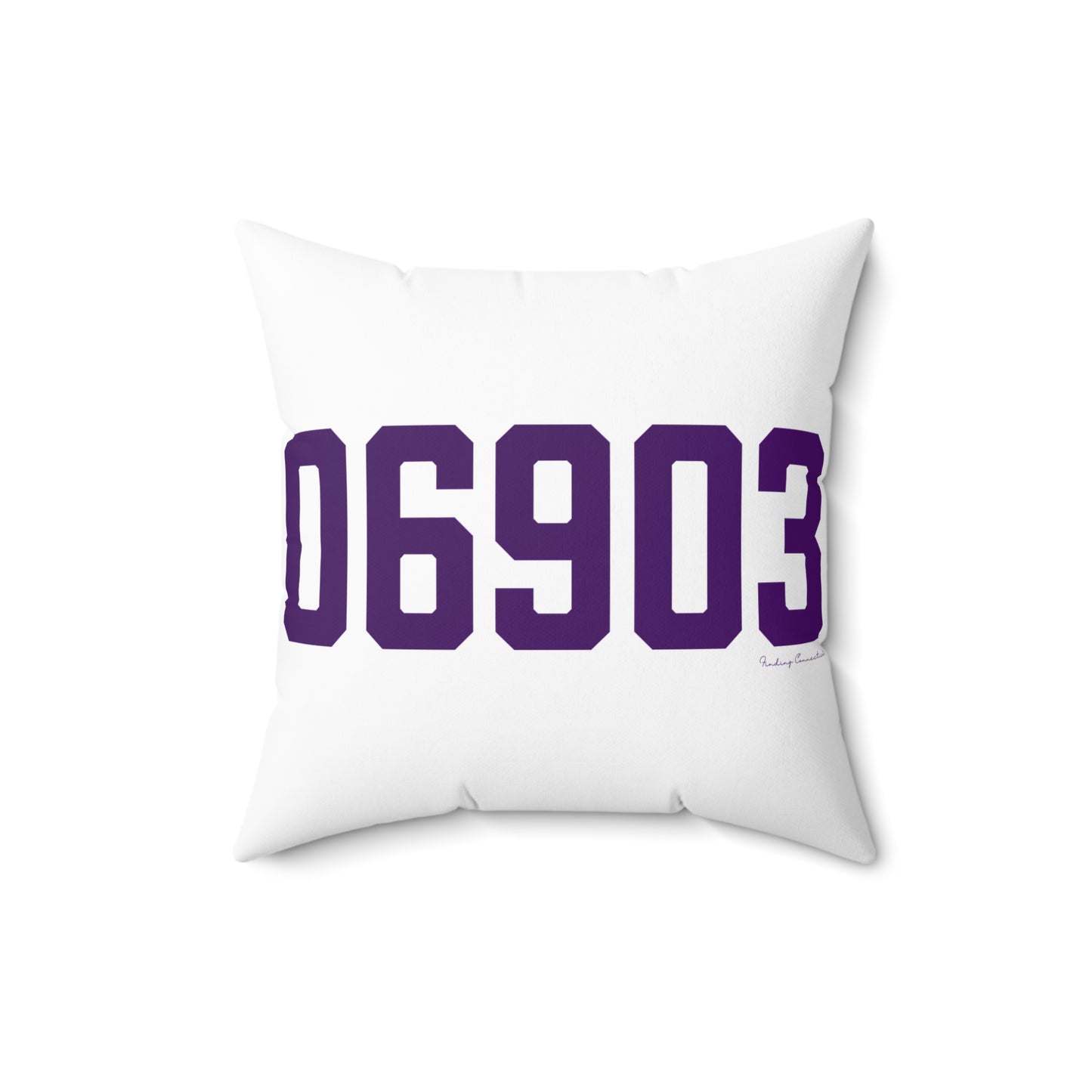 06903 Stamford Connecticut Zip Code Spun Polyester Square Pillow