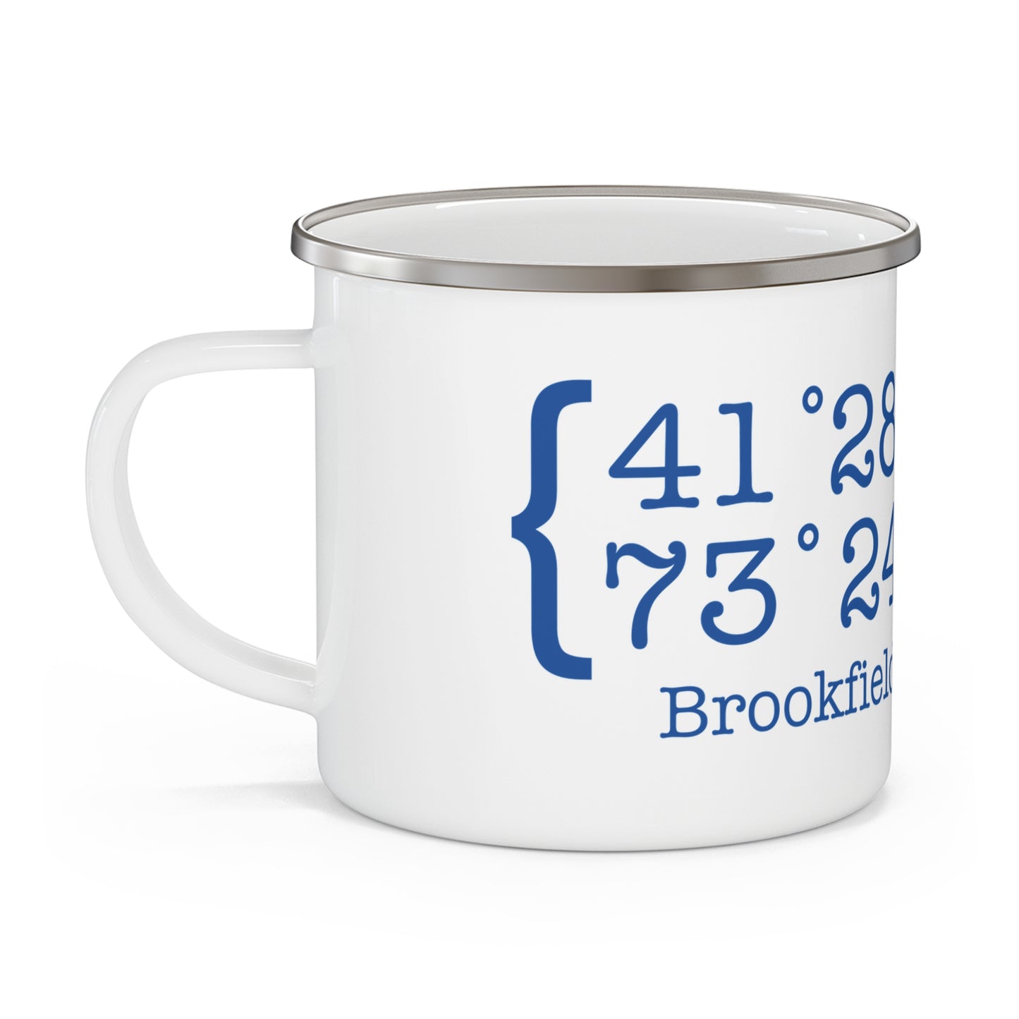 Brookfield Coordinates Enamel Camping Mug