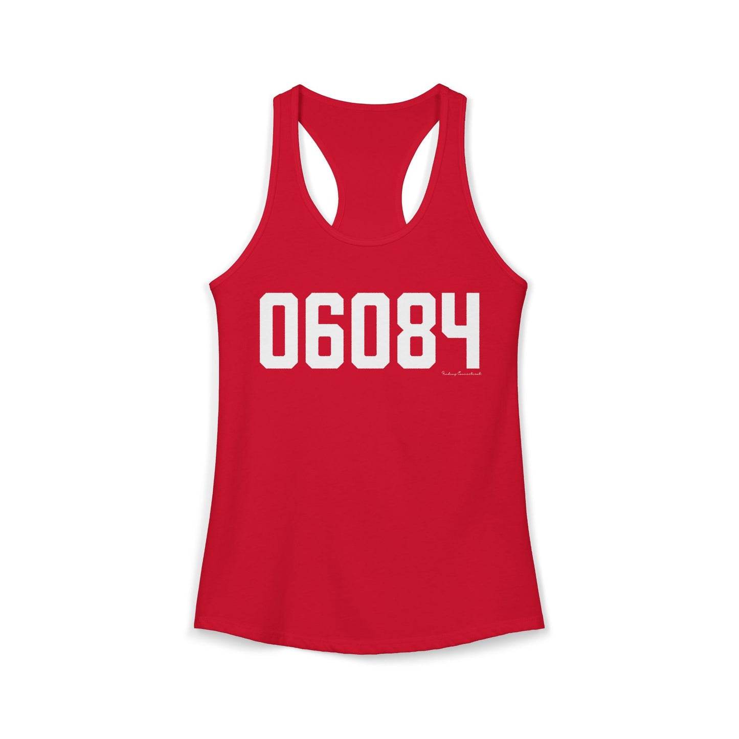 06084 Tolland CT Zip Code Women's Ideal Racerback Tank Top