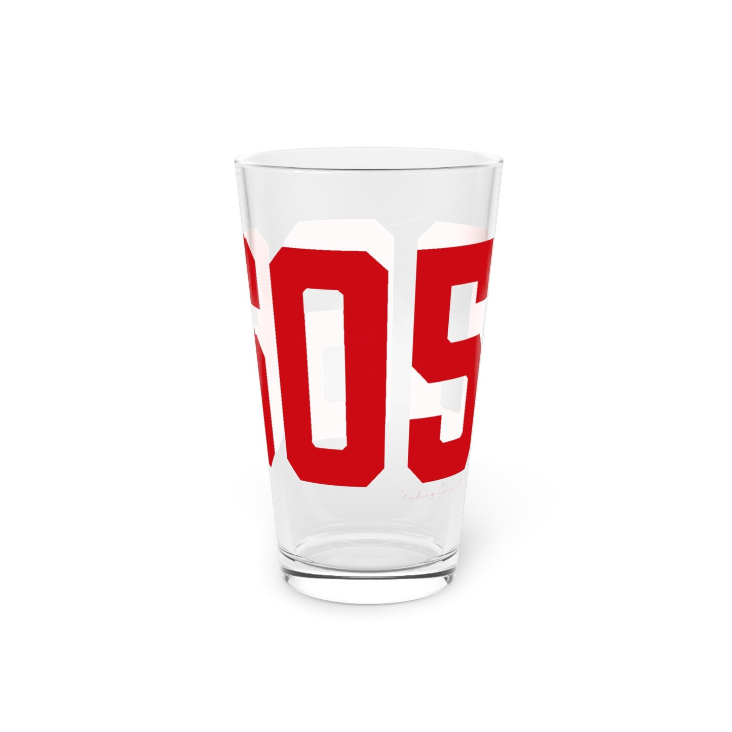 06605 Bridgeport Connecticut Zip Code Pint Glass, 16oz