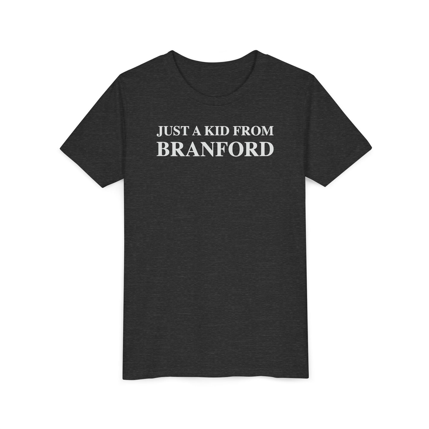 Just a kid from Branford Youth Short Sleeve T-Shirt