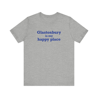 Glastonbury is My Happy Place Unisex Jersey Short Sleeve T-Shirt