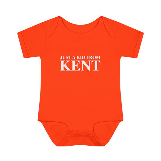 Just a kid from Kent Infant Baby Rib Bodysuit