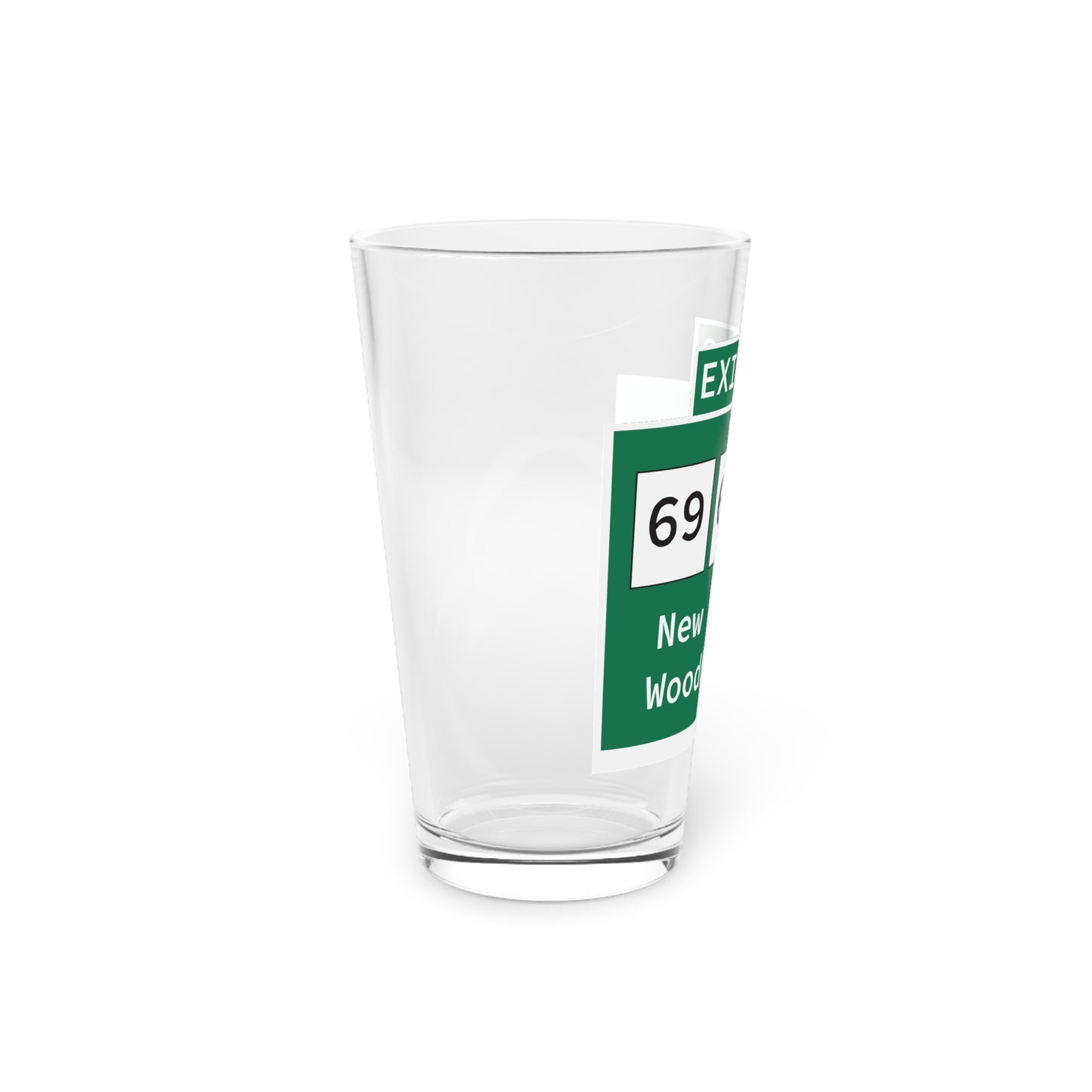 Vintage WCP Exit 59 Sign Pint Glass, 16oz