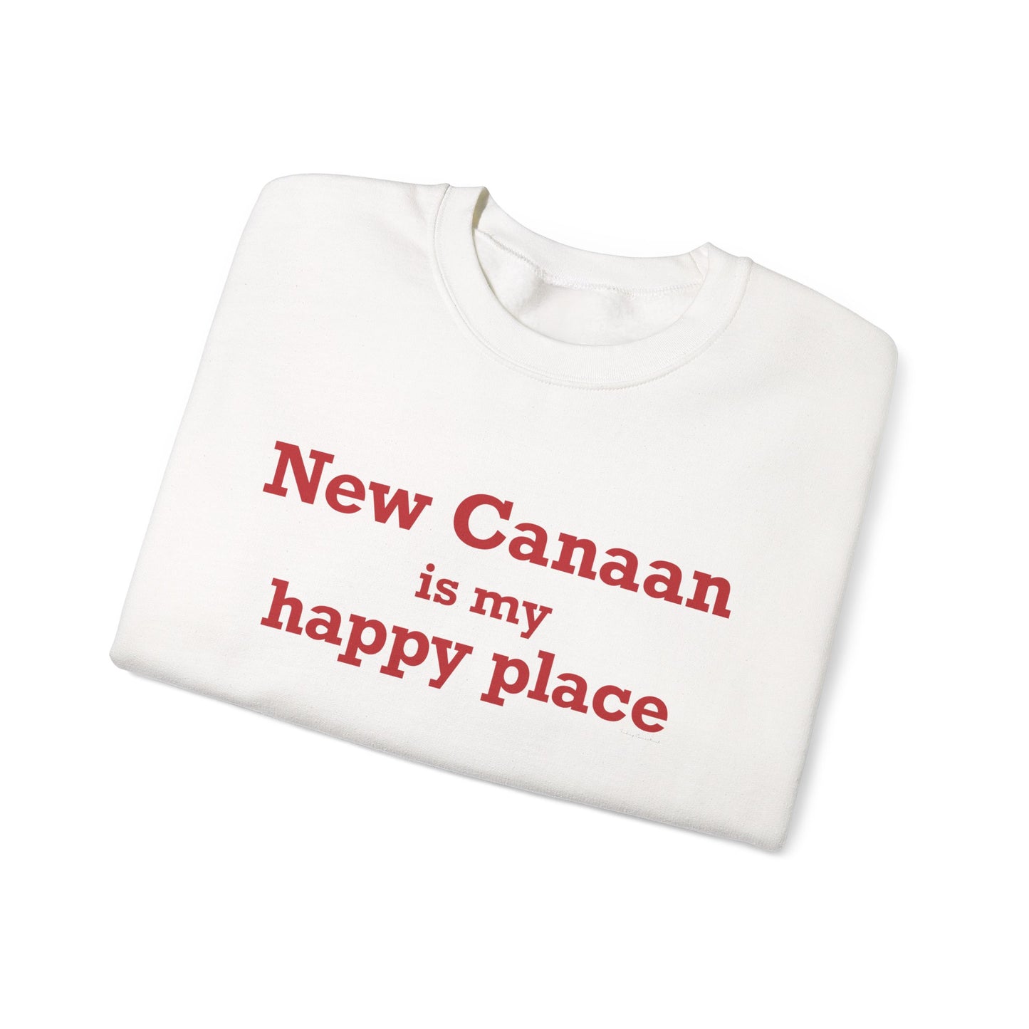 New Canaan Is My Happy Place Unisex Heavy Blend™ Crewneck Sweatshirt