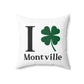 I Clover Montville Spun Polyester Square Pillow