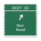Vintage Merritt Parkway Exit 33 Sign Matte Canvas, Stretched, 1.25"