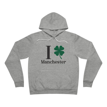 I Clover Manchester Unisex Sponge Fleece Pullover Hoodie