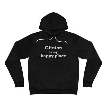 Clinton is My Happy Place Unisex Sponge Fleece Pullover Hoodie