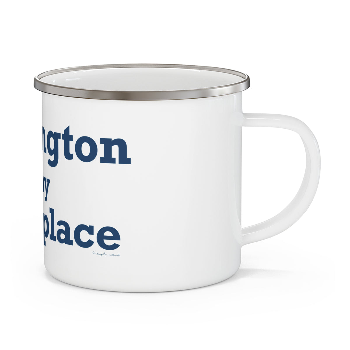 Washington is My Happy Place Enamel Camping Mug