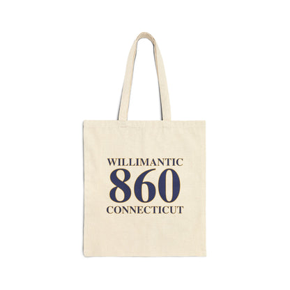 Willimantic 860 Connecticut Cotton Canvas Tote Bag