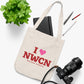 I Heart NWCN Organic Canvas Tote Bag