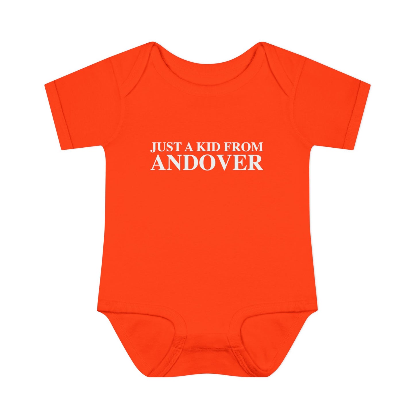 Just a kid from Andover Infant Baby Rib Bodysuit