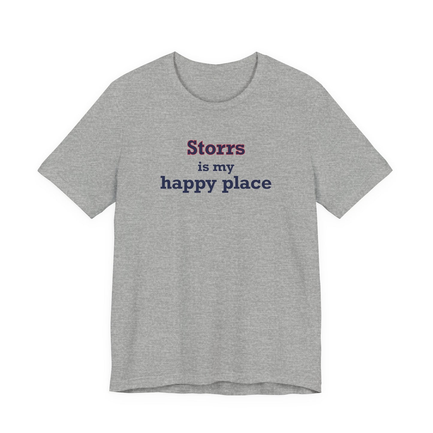 Storrs Is My Happy Place Unisex Jersey Short Sleeve T-Shirt