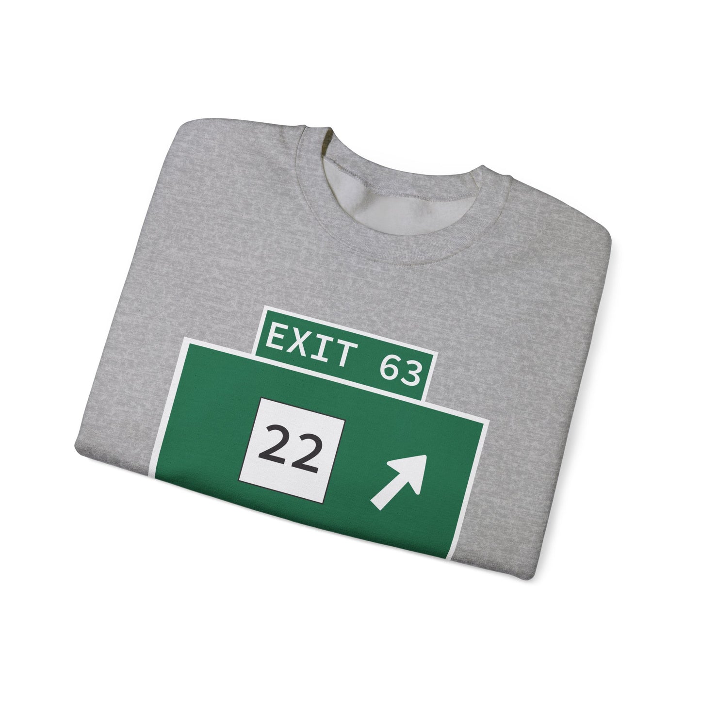 Vintage WCP Exit 63 Sign Unisex Heavy Blend™ Crewneck Sweatshirt