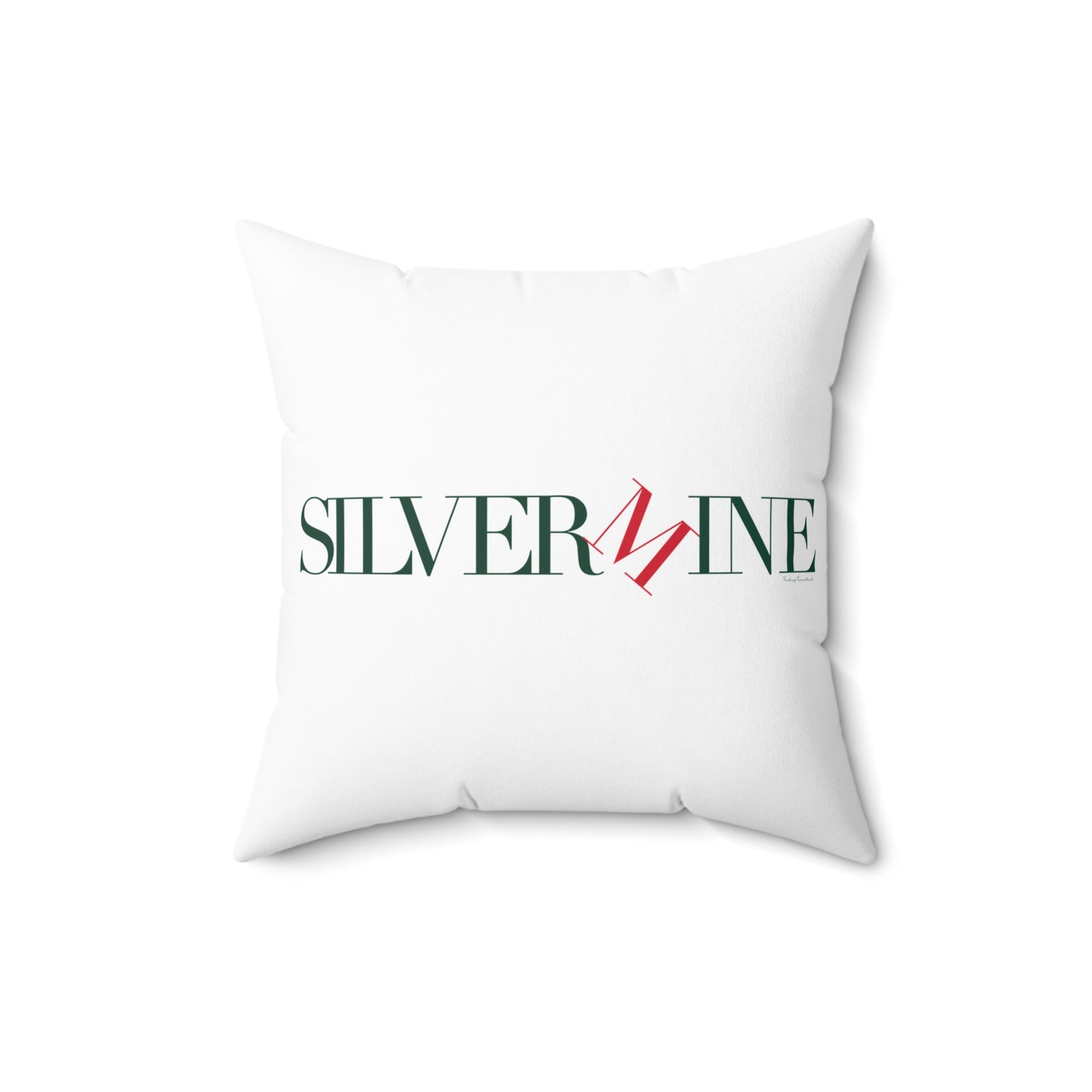 41 Tilt Silvermine Spun Polyester Square Pillow