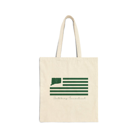 Southbury Connecticut St. Patrick’s Day Flag Cotton Canvas Tote Bag