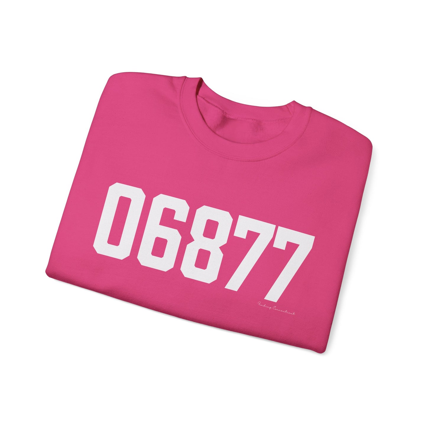 06877 Ridgefield CT Zip Code Unisex Heavy Blend™ Crewneck Sweatshirt