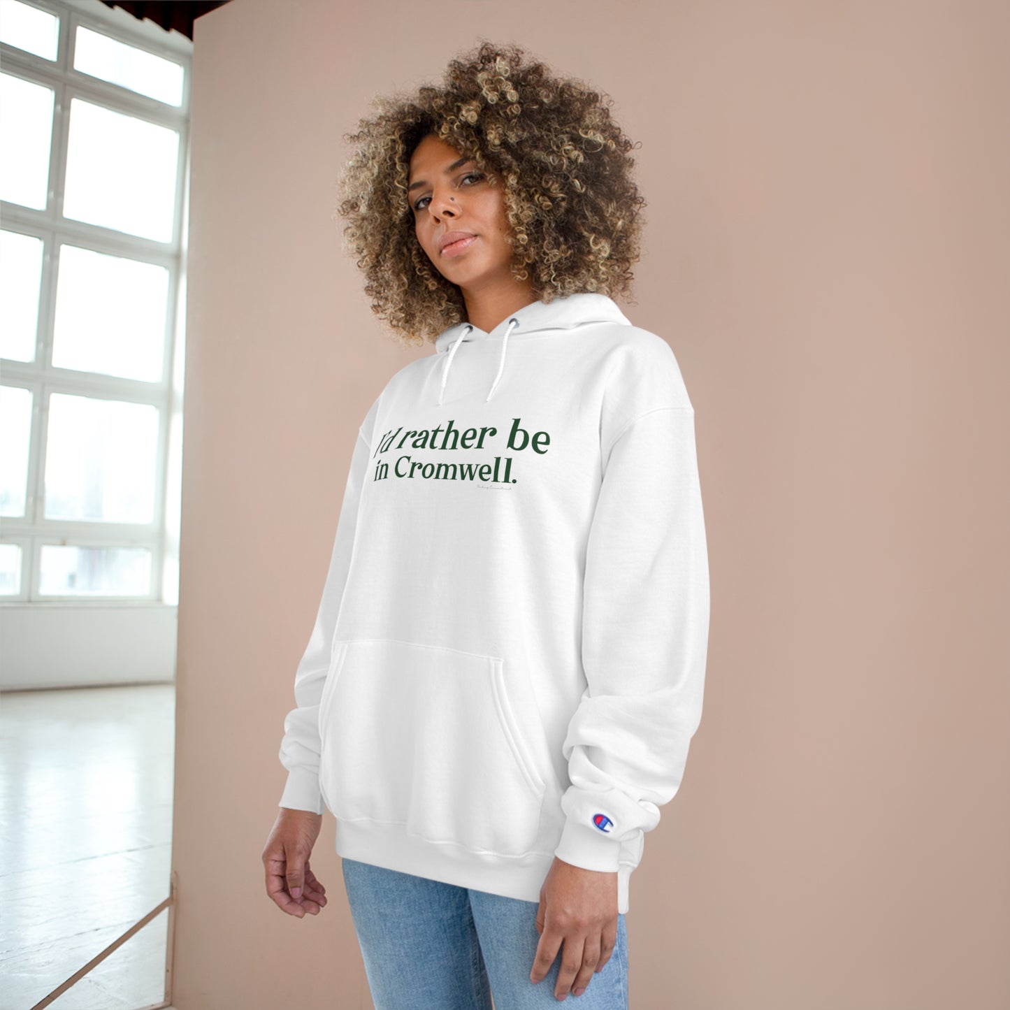 I'd rather be in Cromwell Champion Hoodie (green)