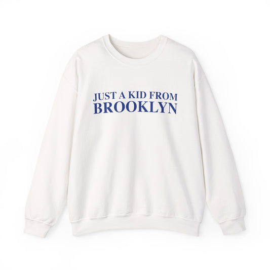 Just a kid from Brooklyn Unisex Heavy Blend™ Crewneck Sweatshirt