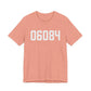 06084 Tolland CT Zip Code Unisex Jersey Short Sleeve T-Shirt