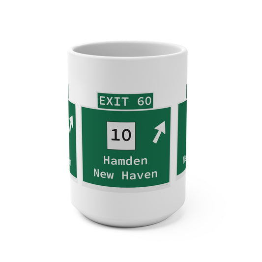 Vintage WCP Exit 60 Sign Mug 15oz