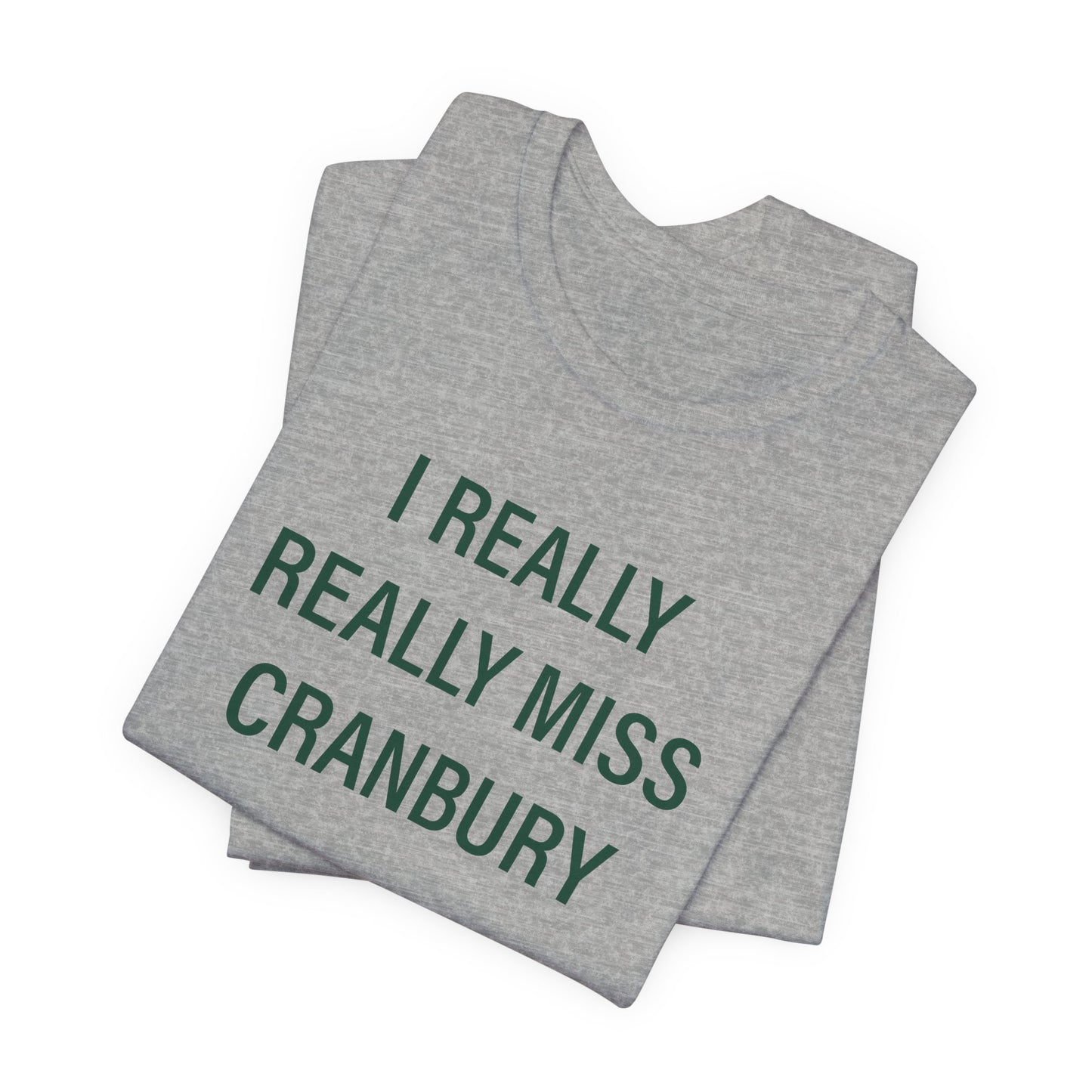 I Really Really Miss Cranbury Unisex Jersey Short Sleeve T-Shirt